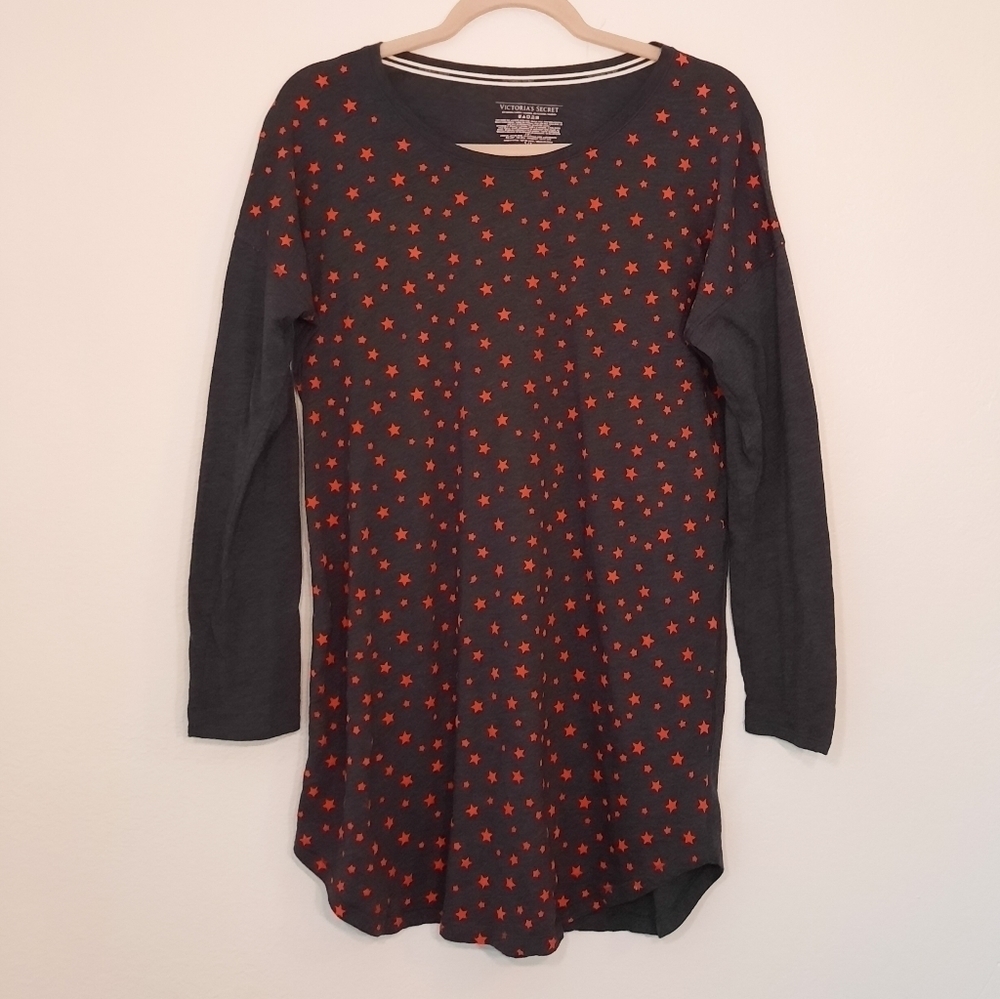 Victoria's Secret Star & Gray Sleep Shirt S